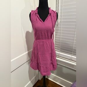 Pink Cotton Beach Dress